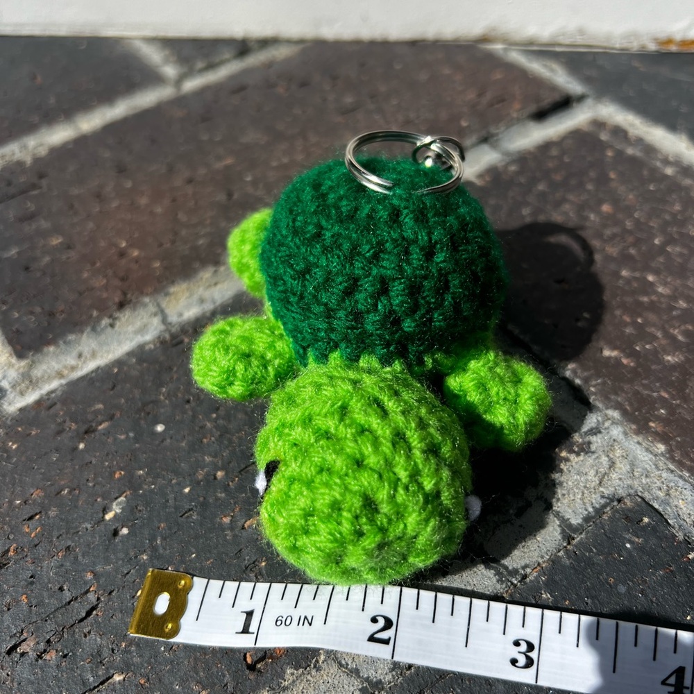 3/$20 Hand Crocheted Baby Sea Turtle Keychain! - Picture 7 of 9